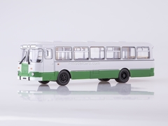 LIAZ-677M Urban white-green Soviet Bus (SOVA) 1:43