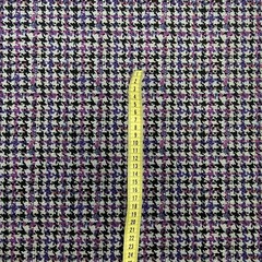 Ткань хлопок плотный с эластаном гусиная лапка сиреневый 2103