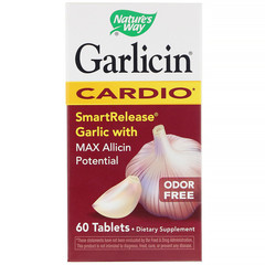 Nature's Way, Garlicin Cardio, без запаха, 60 таблеток