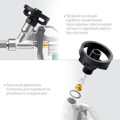 KRAFTOOL EXTREME, полностью разборный обслуживаемый пистолет для монтажной пены (06800)
