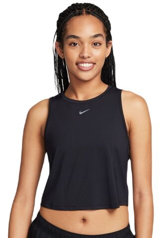 Топ теннисный Nike One Classic Dri-Fit Cropped Tank Top - black/black