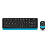 Клавиатура + мышь A4Tech Fstyler FG1010 , USB беспроводная Multimedia (FG1010 BLUE)