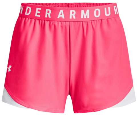 Женские теннисные шорты Under Armour Women's UA Play Up Shorts 3.0 - pink shock/white