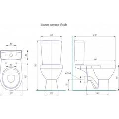 УНИТАЗ-КОМПАКТ ROSA РОНДО