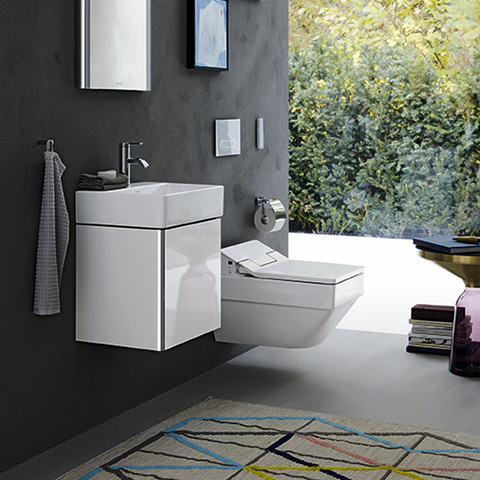 Duravit XSquare База под раковину 434х340х397 мм, 1 дверца левая, Цвет белый глянцевый (для раковины 073245) XS4060L2222