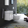 Duravit XSquare База под раковину 434х340х397 мм, 1 дверца левая, Цвет белый глянцевый (для раковины 073245) XS4060L2222