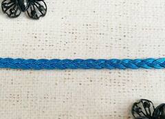 Лента декоративная люрекс косичка, ш. 0,8 см.