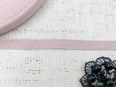Лента киперная, хлопок, ш. 1 см, светлая чайная роза