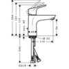 Смеситель для раковины однорычажный с донным клапаном Hansgrohe Focus 31657000
