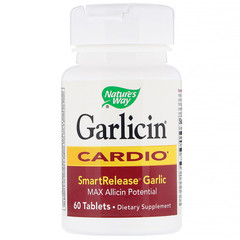 Nature's Way, Garlicin Cardio, без запаха, 60 таблеток