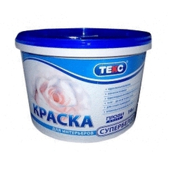 ТЕКС Краска в/д интерьерная класс ПРОФИ супербелая (9л=13,9кг)
