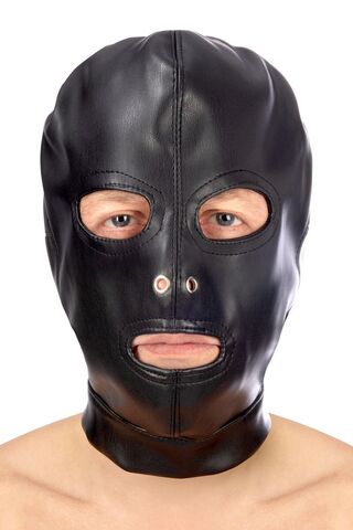 Маска-шлем с прорезями для глаз и рта - Fetish Tentation 570118