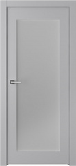 Дверь Кремона 1 / Цвет Эмаль светло - серый / Мателюкс белый каленый / Двери Belwooddoors
