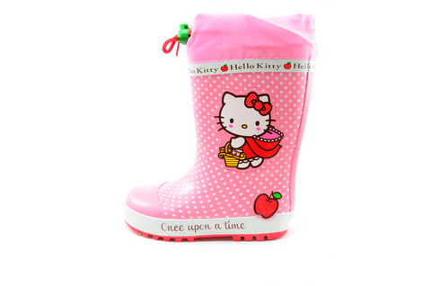 Резиновые сапоги для девочек утепленные Хелло Китти (Hello Kitty), цвет розовый. Изображение 3 из 11.