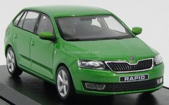 Skoda Rapid Spaceback 2014 Rally green metallic Abrex 1:43