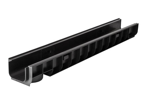 Пластиковый лоток водоотводный Gidrolica Standart ЛВ-10.14,5.10 (DN100)