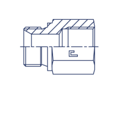 Соединение PF BSP 1" BSP 1" L35 CAST