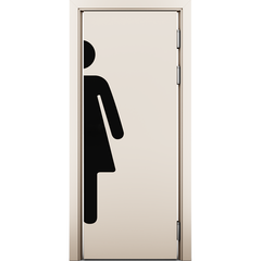 Купить Маятниковая влагостойкая дверь кремовая глухая WOMAN