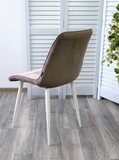 фото 4 Стул CHIC BLUVEL-40 бежевый/ 1981-35 темно-бежевый/ белый каркас М-City на profcook.ru