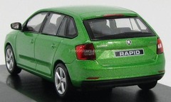 Skoda Rapid Spaceback 2014 Rally green metallic Abrex 1:43