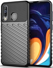 Чехол для Samsung Galaxy A60 (Galaxy M40) цвет Black (черный), серия Onyx от Caseport