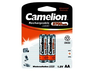 Аккумулятор Camelion AA 2700 mAh Ni-Mh BL2