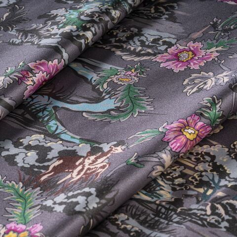 Наволочка 50x70 Mollen Заря графитно-серая шелковая