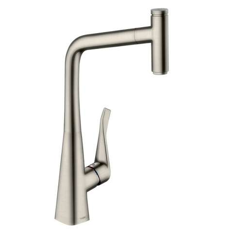 Смеситель для кухни с выдвижным изливом и лейкой Hansgrohe M71 73803800