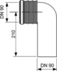 Фановый отвод DN90/90 Tece TECEprofil 9820134