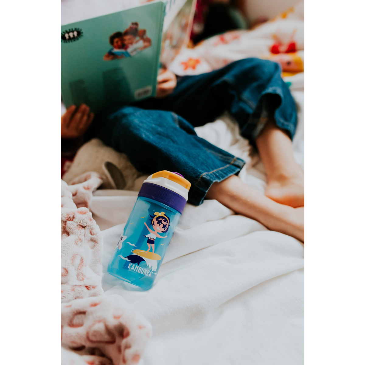 Бутылка для воды Kambukka Lagoon Kids (400 мл), Серфингистка, арт. 11-04039 - фото 5
