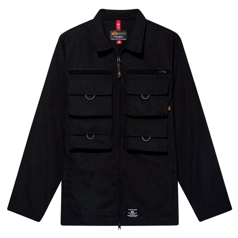 Куртка Alpha Industries Nylon Cargo Shirt Jacket Black (Черная)
