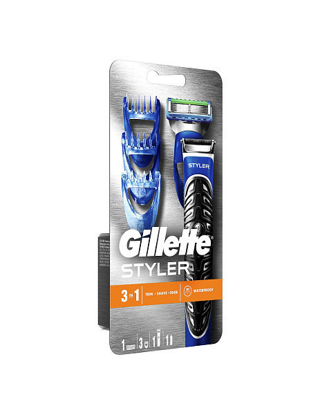 Gillette Styler 3 в 1 - универсальная бритва-стайлер для бороды
