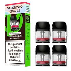 Vaporesso Corex 2.0 XROS Replacement Pods 2ml 0.8 Ohm (4pcs)