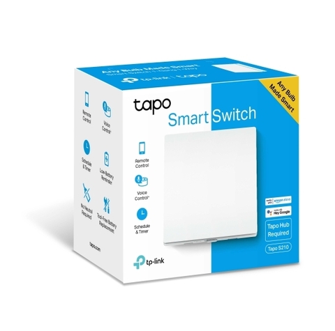 Умный выключатель TP-Link Tapo S210 1-нокл. белый