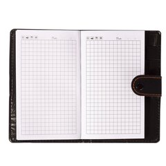 
          Ежедневник с авторучкой, 9,5 см * 15,0 см, 7БЦ, Alingar, иск. кожа, клапан на кнопке, 80 л., клетка