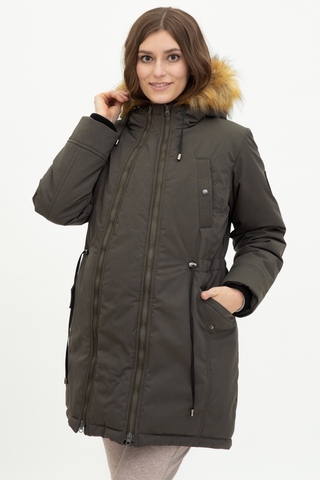 Куртка-парка 2 в 1 для беременных 11902 оливковый
