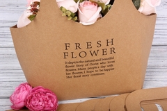 Сумка для цветов, Крафт, 20*40*10 см, 1 шт.