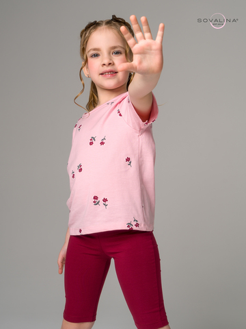 Костюм Актив лютики роза-бордо