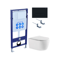 Aquatek SET Aquatek ЕВРОПА cmp017 SET Aquatek ЕВРОПА cmp017 (рама Aquatek Standard INS-0000012, клавиша KDI-0000017, крепеж KKI-0000002+унитаз ЕВРОПА AQ1106-00 с тонким сиденьем sc) фото