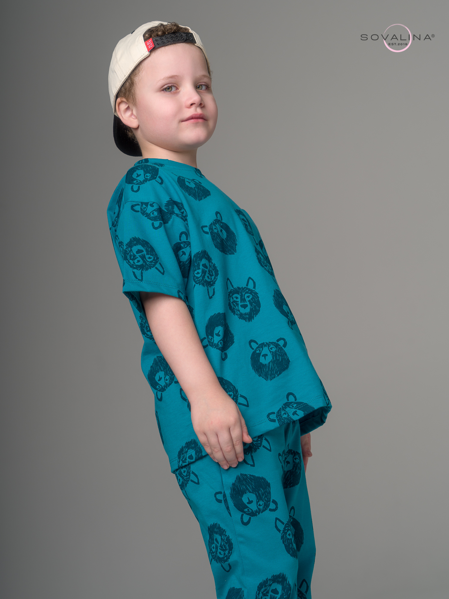 Костюм Daily men волки зеленый