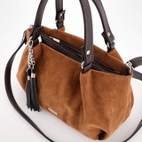 Сумка Саломея 607 эко-замша миндаль