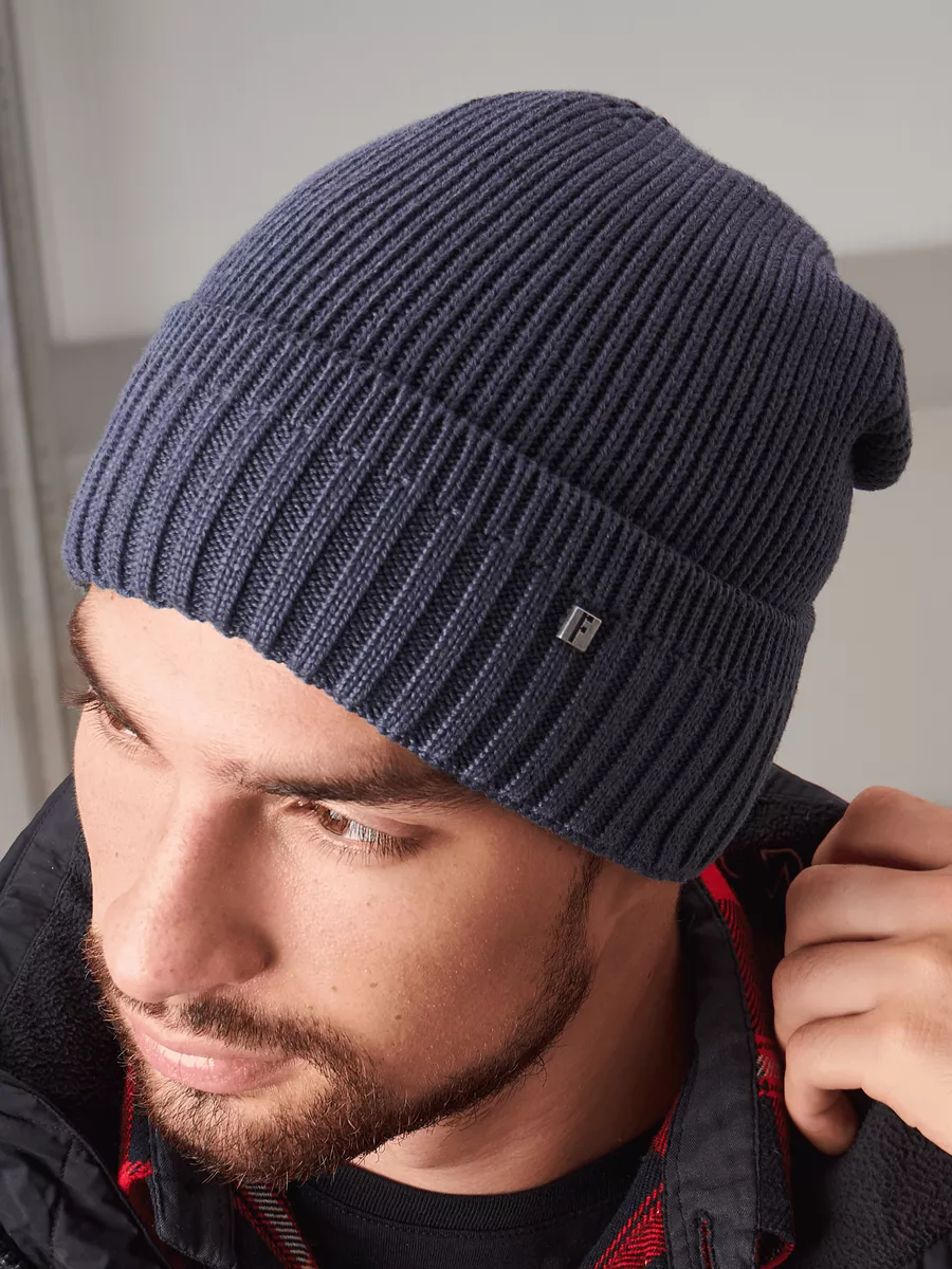 Шапка бини зимняя весенняя с флисом