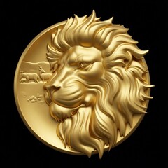 Силиконовый молд Лев (медальон) № 0477