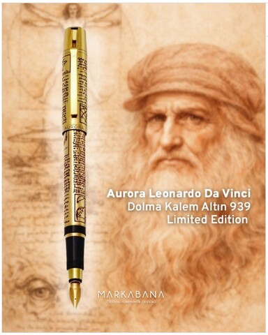 Ручка перьевая Aurora Leonardo da Vinci Gold GT, F (AU-939F)