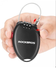 Тросиковый выдвижной кодовый замок Rockbros 32120006001