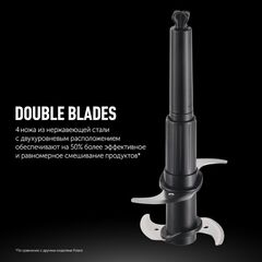 Блендер стационарный 400 Вт, 2 скор, Polaris, PTB 0435 CordLess, чер
