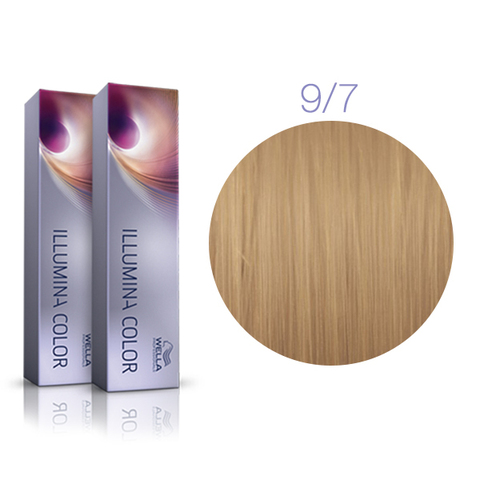 Wella Professional Illumina Color 9/7 (Очень светлый блонд коричневый) - Стойкая крем-краска для волос
