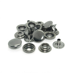 Кнопка Кольцевая №61 сталь d 15 мм, чёрный никель