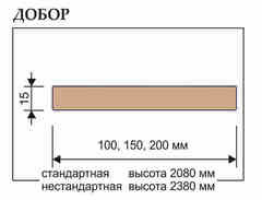 Купить Добор прибивной массив ольхи шпон дуба Ока