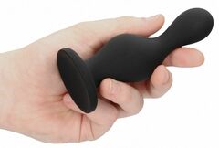 Черная анальная пробка Wave Butt Plug - 11,3 см. - 